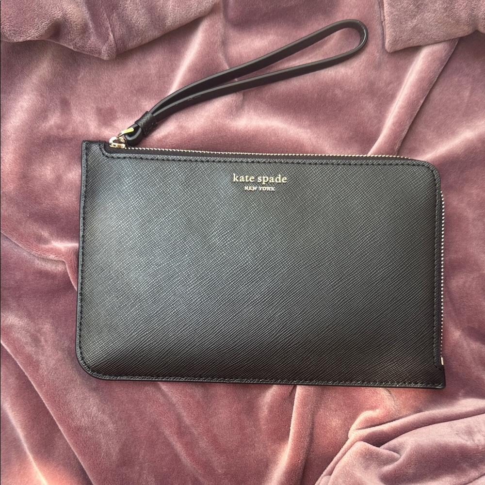 Kate Spade Black Wristlet Clutch
